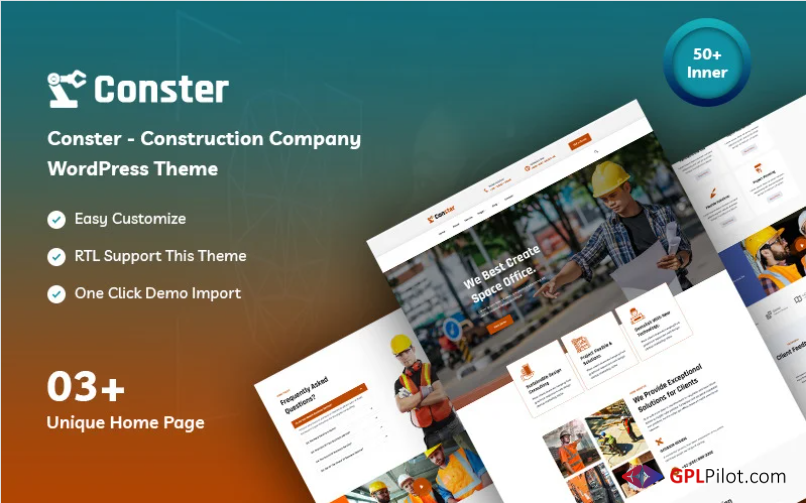 Conster - Construction Company WordPress Theme 1 Conster - Construction Company WordPress Theme