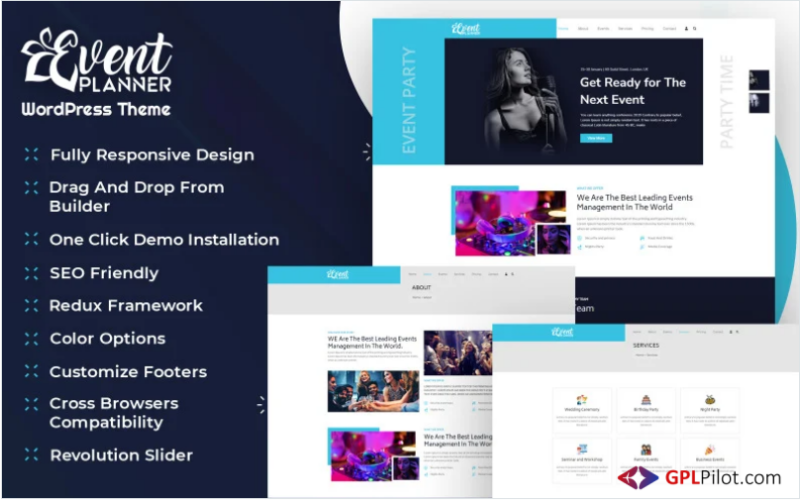 Event Planner and Organizer WordPress Theme