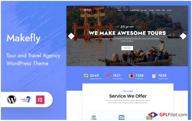 Makefly - Tour and Travel WordPress Theme