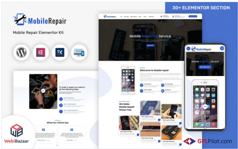 MobileRepair - Mobile Repair & Computer Services WordPress Template