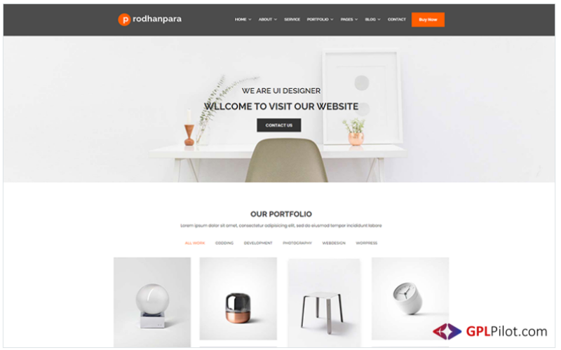 Prodhanpara - Personal portfolio WordPress Theme