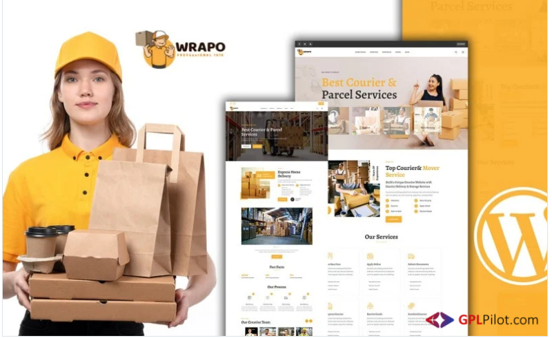 Wrapo Courier And Delivery Service WordPress Theme