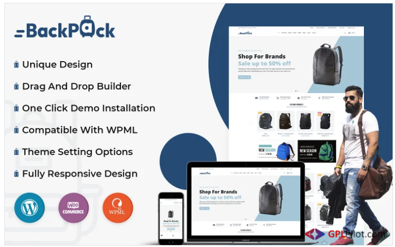 Backpack Store WooCommerce Theme