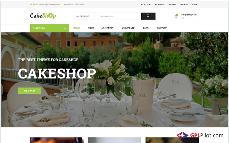 CakeShop – Responsive WooCommerce Theme