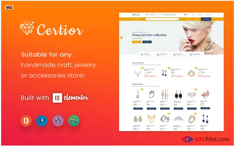 Certior - Jewelry Store Elementor WooCommerce Theme