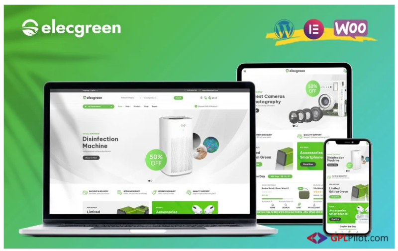 Elecgreen - Electronic Multipurpose WooCommerce Theme 1.1.4