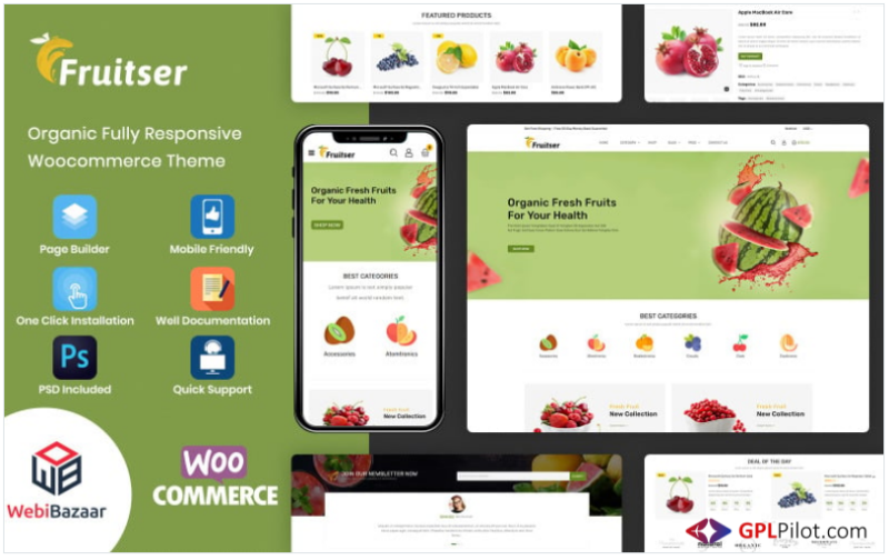 Fruitser - Grocery WooCommerce Store Template