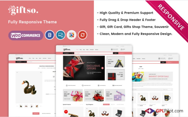 Giftso - The Gift Store Responsive WooCommerce Theme