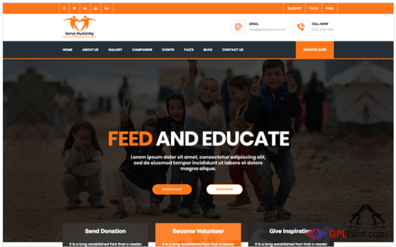 Servehuman - Responsive Charity WooCommerce Theme