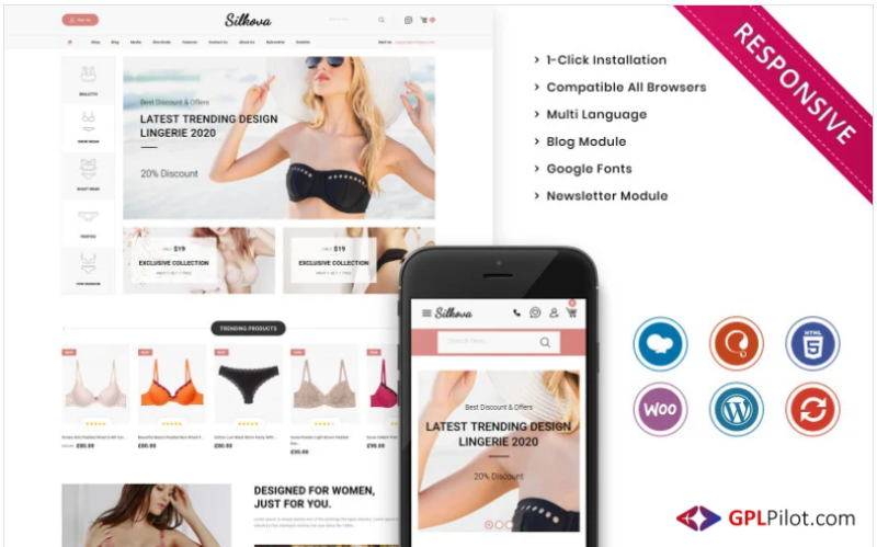 Silkova - The Ladies Wear Woocommerce Responsive