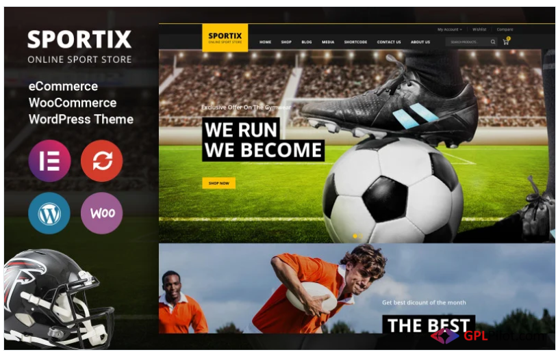 Sportix - Sports Store Woocommerce Theme 1 Sportix - Sports Store Woocommerce Theme