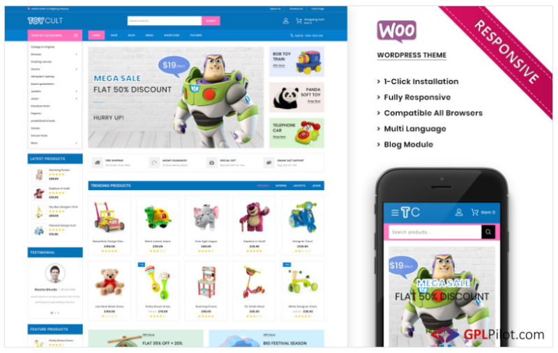 Toycult - The Kids Toy Store Premium WooCommerce Theme