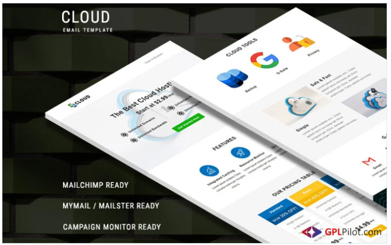 Cloud Newsletter Template