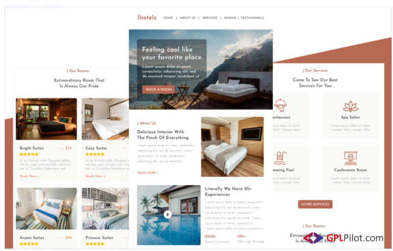 IHotels – Multipurpose Hotels Responsive Email Newsletter Template