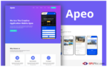 Apeo - App Landing Page Elementor Template Kit(m)