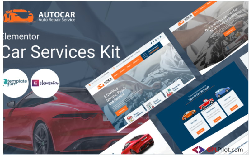 Autocar - Auto Repair Service Elementor Template Kit(m)