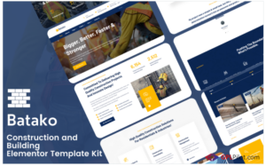 Batako - Construction and Building Elementor Template Kit(m)