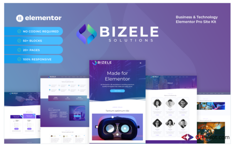 Bizele - Business Technology Site Kit for Elementor Pro(m)