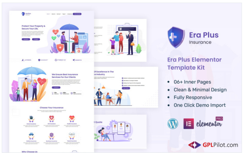 EraPlus - Insurance Ready to Use Elementor Kit