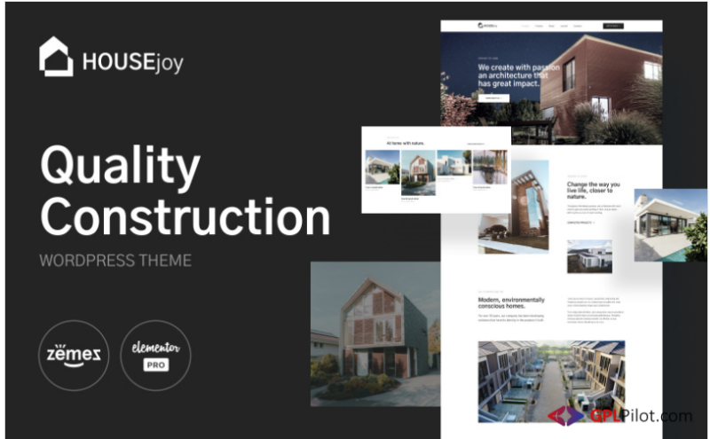 HouseJoy - Building Construction Template - Elementor Kit(m)