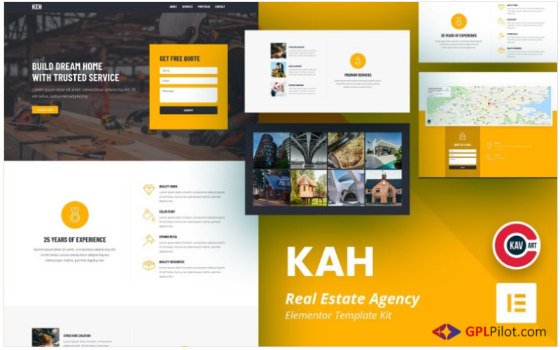 Kah - Real Estate Agency Elementor Kit(m)