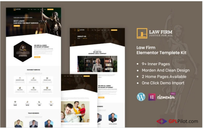 Law-firm - Law And Lawyer Ready to Use Elementor Kit(m)