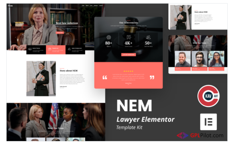 Nem - Lawyer Elementor Kit(m)