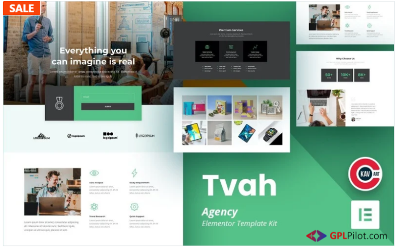 Tvah - Agency Elementor Kit Template(m)