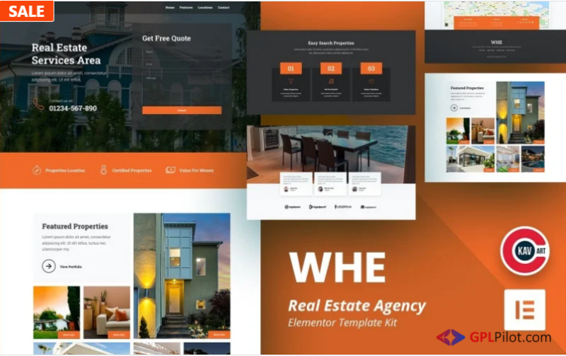 Whe - Real Estate Agency Elementor Template(m)