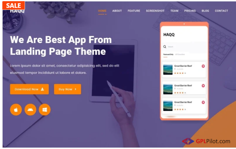 Al-Haqq - App Landing Page Template