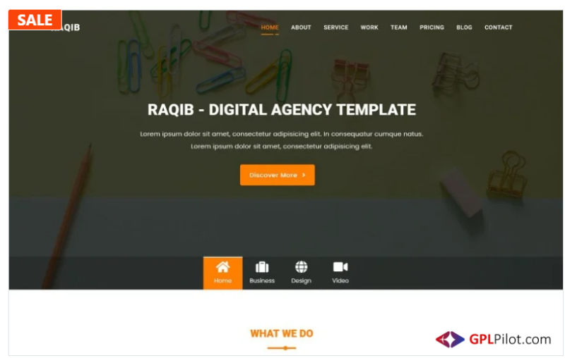 Ar-Raqib - Busniess & Consulting Agency Landing Page Template