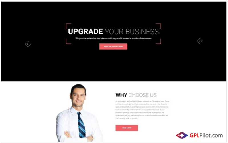 Audit attent - Business Audit HTML5 Landing Page Template