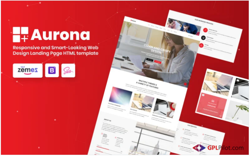 Aurona - Business Responsive HTML Landing Page Template