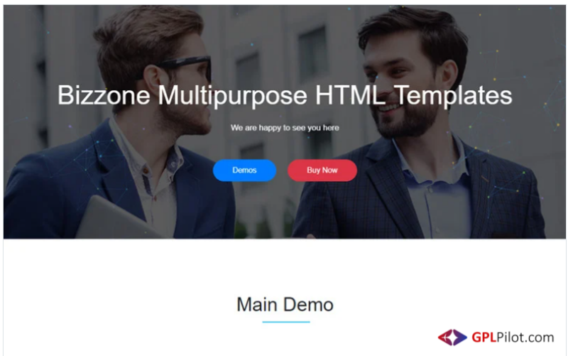 Bizzone - Multipurpose Business HTML5 Landing Tempalte Landing Page Template