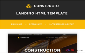Constructo - Construction Company Landing Page Template
