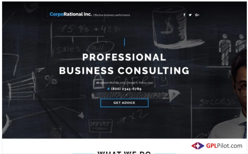 Consulting Landing Page Template