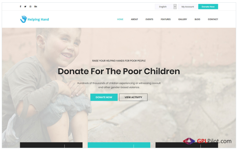 HelpingHand - Charity & Donation HTML5 Template Landing Page Template