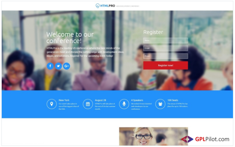 HTML PRO - IT Company Clean HTML Landing Page Template