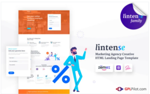 Lintense SEO Agency - Marketing Agency Creative HTML Landing Page Template