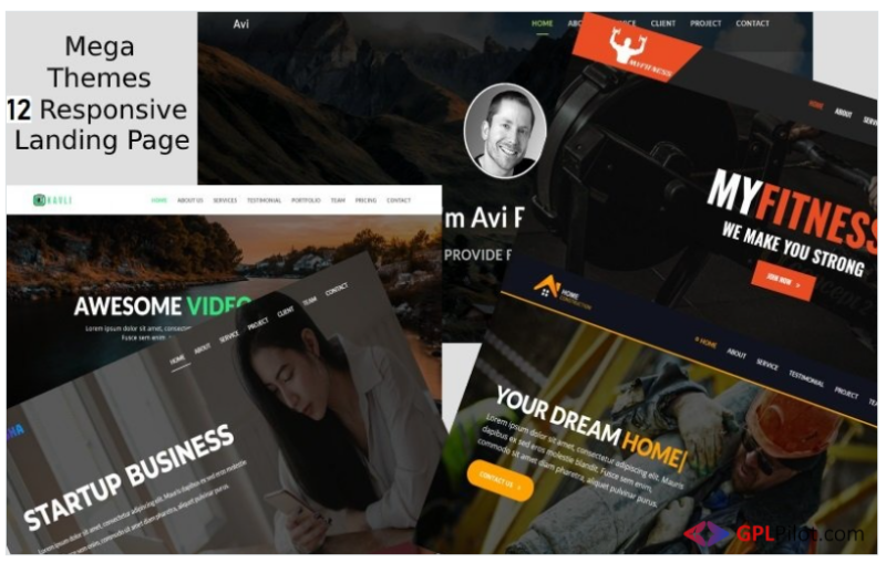 Mega Multipurpose Landing Page Template