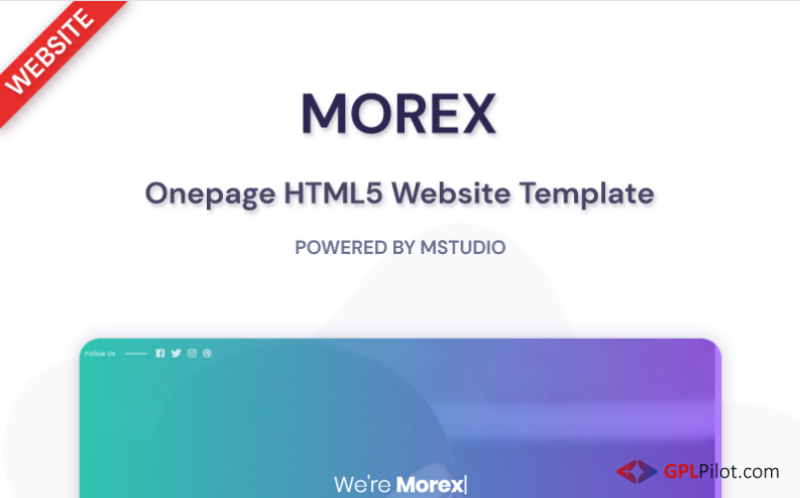 Morex - Landing Page Template