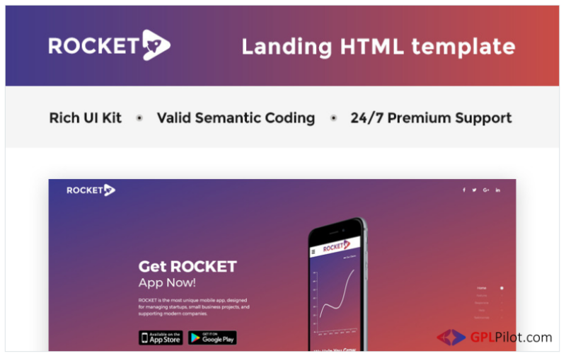 ProApp - HTML5 Page Landing Page Template