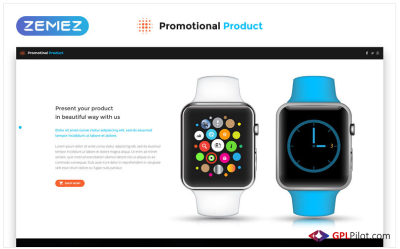 Promotional Product - Electronics Review Creative HTML Landing Page Template