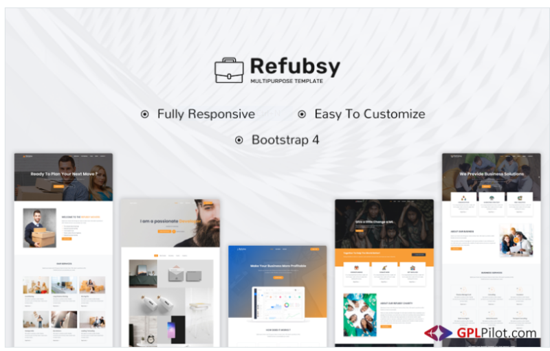 Refubsy - Creative Multipurpose Landing Page Template