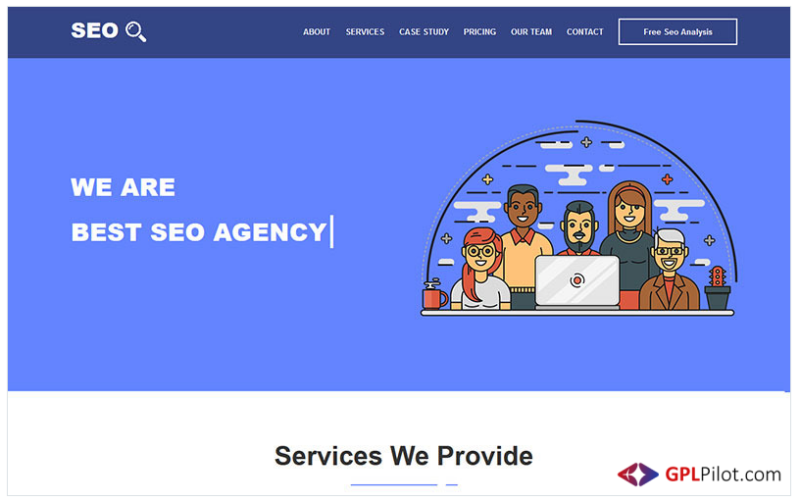 SEOBizz - SEO & Digital Marketing Agency HTML5 Template Landing Page Template