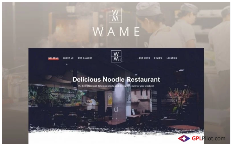 WAME - Multipurpose Onepage Html Landing Page Template