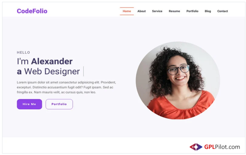 CodeFolio - Bootstrap 5 Responsive Portfolio Landing Page