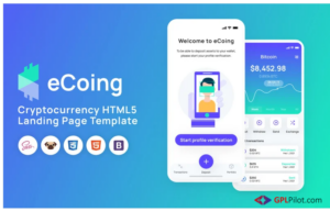 eCoing - Cryptocurrency HTML5 Landing Page