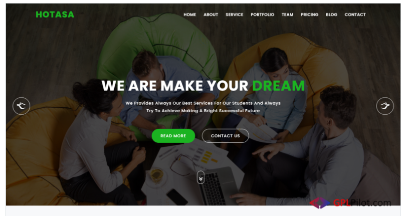 Hotasa Consulting & Business Landing Page Template