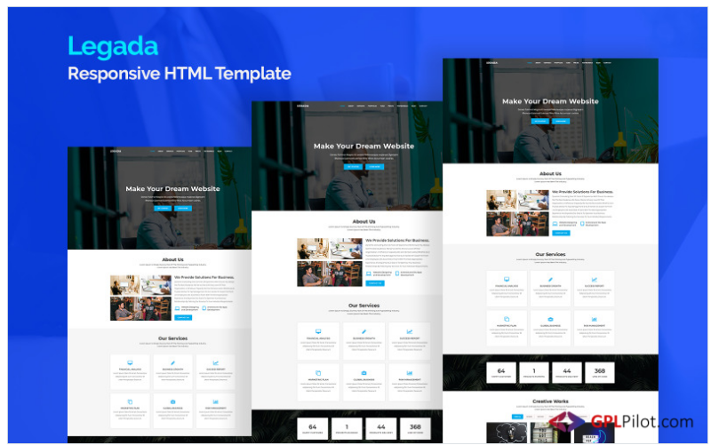 Legada - Responsive Landing Page Template